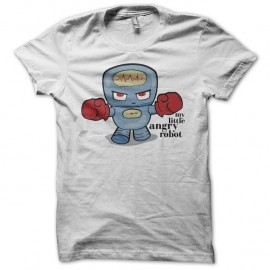 Shirt My Little Angry Robot blanc pour homme et femme