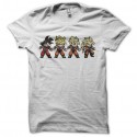 Shirt Son Goku evolution pixel art blanc pour homme et femme