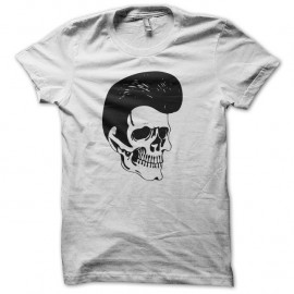 Shirt Elvis Presley skull blanc pour homme et femme