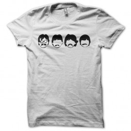 Shirt The Beatles picto art blanc pour homme et femme