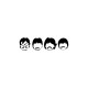 Shirt The Beatles picto art blanc pour homme et femme