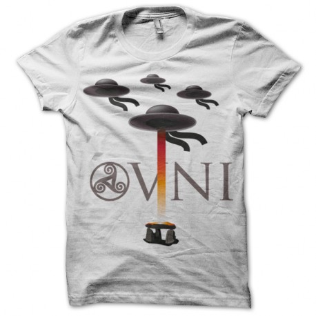 Shirt OVNI blanc pour homme et femme