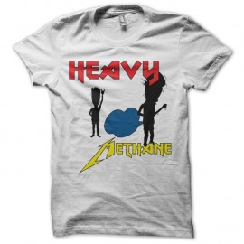 Shirt humour Heavy Méthane blanc pour homme et femme