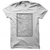 Shirt carte du Mordor seigneur des anneaux blanc pour homme et femme