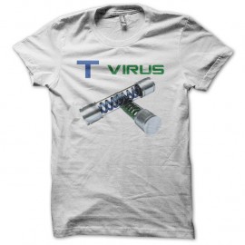 Shirt Resident Evil T-virus blanc pour homme et femme