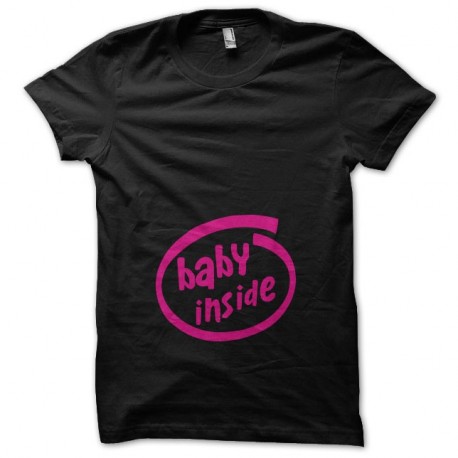 Shirt Baby inside parodie Intel noir pour homme et femme