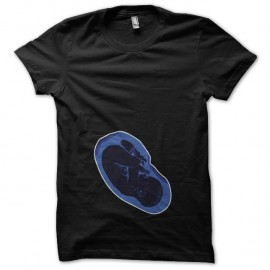 Shirt Blue Foetus noir pour homme et femme