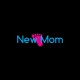 Shirt New Mom baby footprint noir pour homme et femme