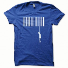 Shirt Suicide blanc/bleu royal pour homme et femme