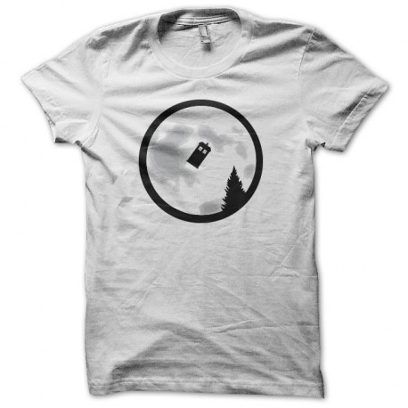 Shirt E.T. parodie cabine téléphonique blanc pour homme et femme