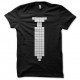 Shirt cravate pixel art noir pour homme et femme