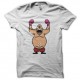 Shirt Punch Out pixel art blanc pour homme et femme