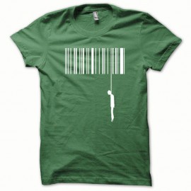 Shirt Suicide blanc/vert bouteille pour homme et femme