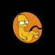 Shirt foetus Homer Simpson noir pour homme et femme