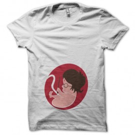 Shirt foetus Harry Potter blanc pour homme et femme