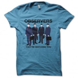 Shirt Observers parodie Fringe bleu turquoise pour homme et femme