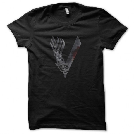 Shirt Vikings fan art noir pour homme et femme