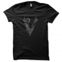 Shirt Vikings fan art noir pour homme et femme