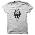 Shirt Skyrim dragon symbole blanc pour homme et femme