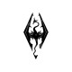 Shirt Skyrim dragon symbole blanc pour homme et femme