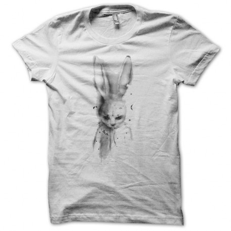 Shirt lapin triste blanc pour homme et femme