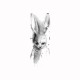 Shirt lapin triste blanc pour homme et femme