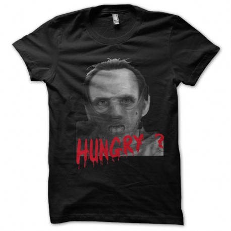 Shirt Hannibal Lecter artwork hungry ? Noir pour homme et femme