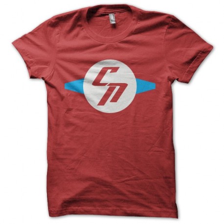 Shirt Chuck Norris comics symbol rouge pour homme et femme