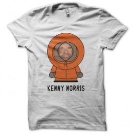 Shirt South Park parodie Kenny Chuck Norris blanc pour homme et femme