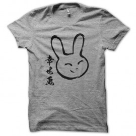 Shirt Lapin manga gris pour homme et femme