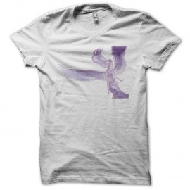 Shirt Ange camaïeu violet blanc pour homme et femme