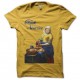 Shirt Chuck Norris parodie La Laitière Chuck Nourrice jaune pour homme et femme