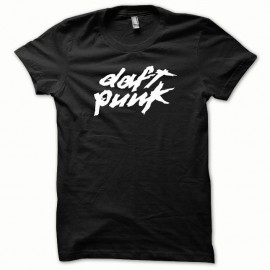 Shirt Daft Punk classique blanc/noir pour homme et femme
