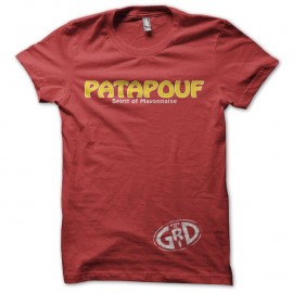 Tee-shirt Groland Patapouf Spirit of Mayonnaise Made in GRD rouge pour homme et femme