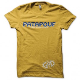 Tee-shirt Groland Patapouf Spirit of Mayonnaise Made in GRD jaune pour homme et femme