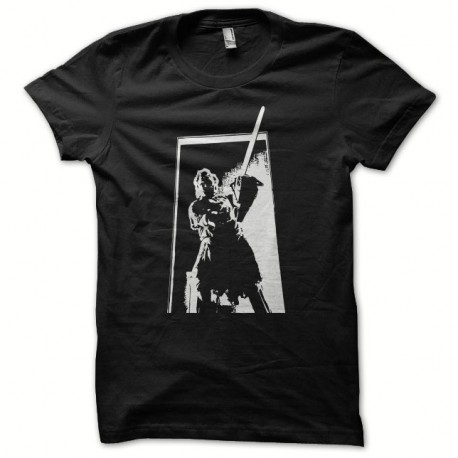 Shirt Leatherface artwork Massacre à la tronçonneuse noir pour homme et femme