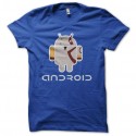 Shirt Android parodie bleu pour homme et femme
