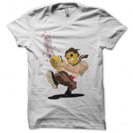 Shirt Massacre à la tronçonneuse Leatherface cartoon blanc pour homme et femme
