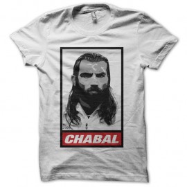Shirt Chabal parodie Obey rugby blanc pour homme et femme