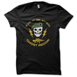 Shirt Ghost Recon 1st bn. 5th SFG noir pour homme et femme