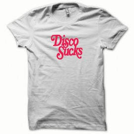 Shirt Disco Sucks rouge/blanc pour homme et femme