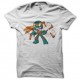 Shirt Tortues Ninja fan art blanc pour homme et femme