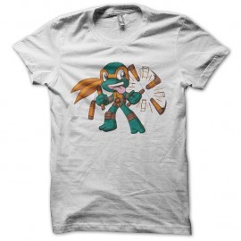 Shirt Tortues Ninja fan art blanc pour homme et femme