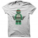 Shirt Tortues Ninja parodie Lego blanc pour homme et femme