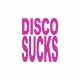 Shirt Disco Sucks rose/blanc pour homme et femme