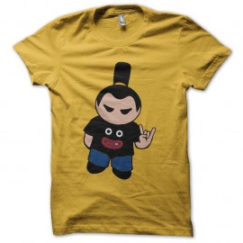 Shirt manga Mr Popo addict jaune pour homme et femme