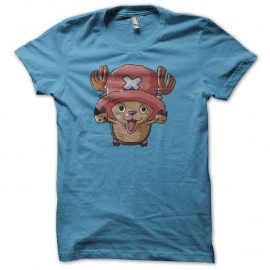 Shirt manga parodie Tony Tony Chopper turquoise pour homme et femme