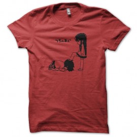 Shirt Manga noir/rouge pour homme et femme