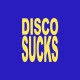 Shirt Disco Sucks jaune/bleu royal pour homme et femme