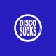 Shirt Disco Sucks blanc/bleu royal pour homme et femme